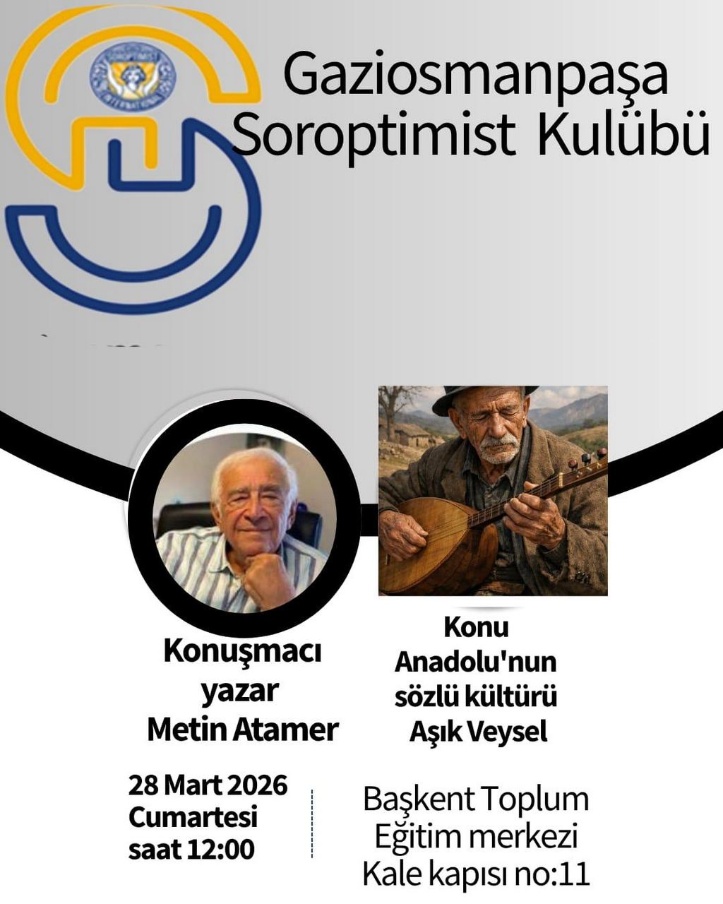 TAC'61 Metin Atamer Söyleşi Davet