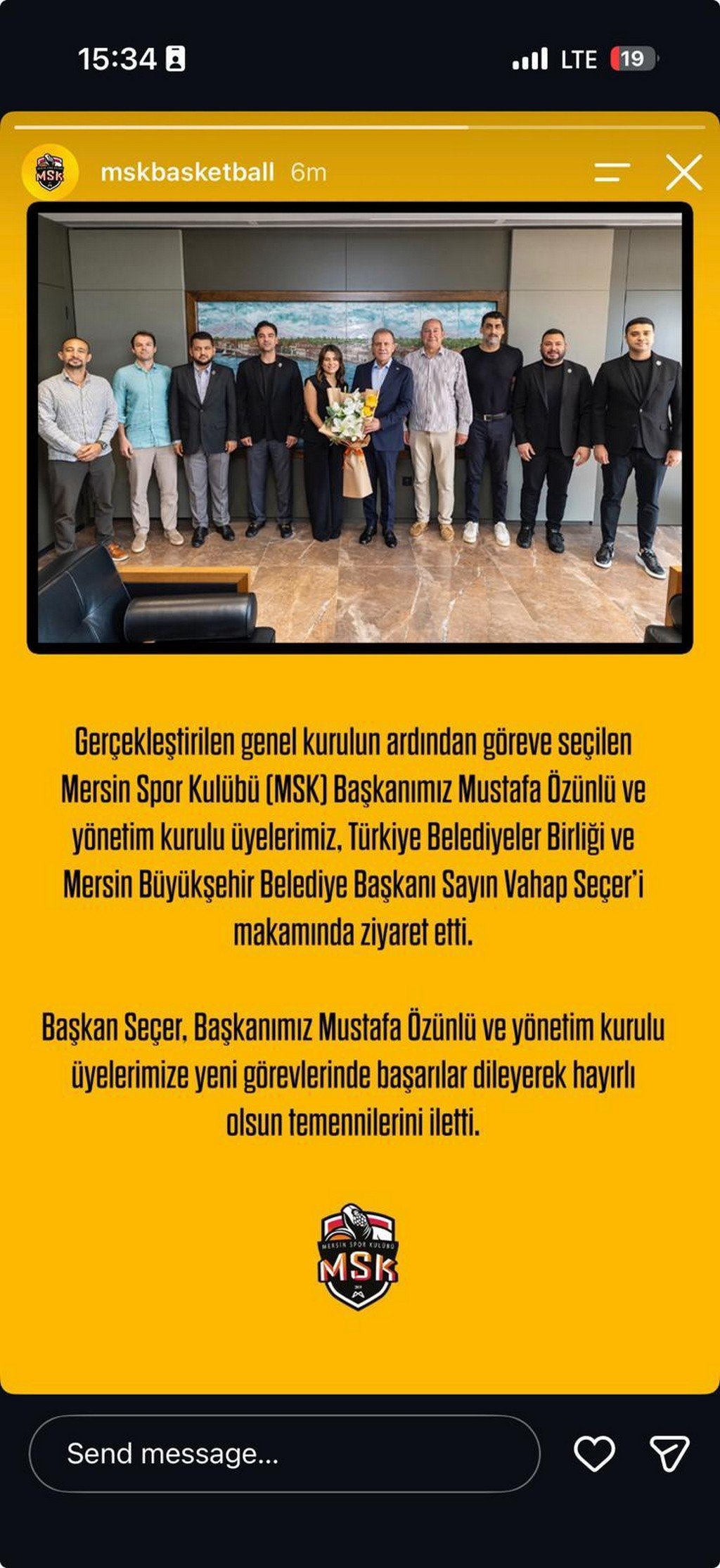 TAC'82 Mezunumuz Mustafa Özünlü, MSK Başkanı Oldu!