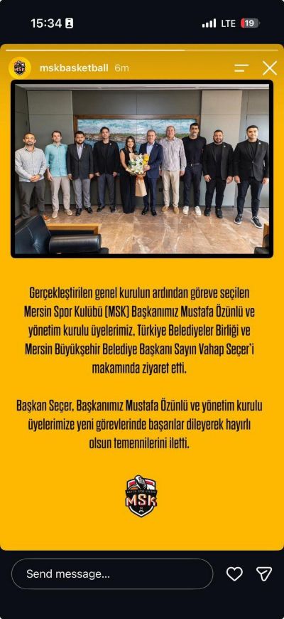 TAC'82 Mezunumuz Mustafa Özünlü, MSK Başkanı Oldu!