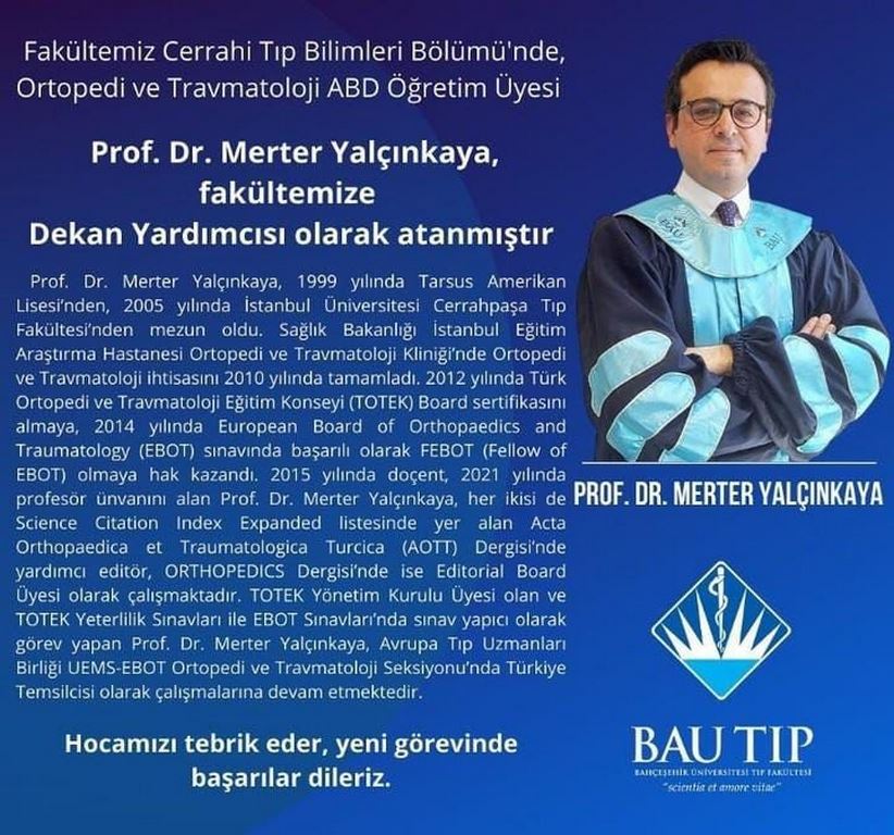 TAC'99 Prof.Dr. Merter Yalçınkaya Dekan Yardımcısı Görevine
