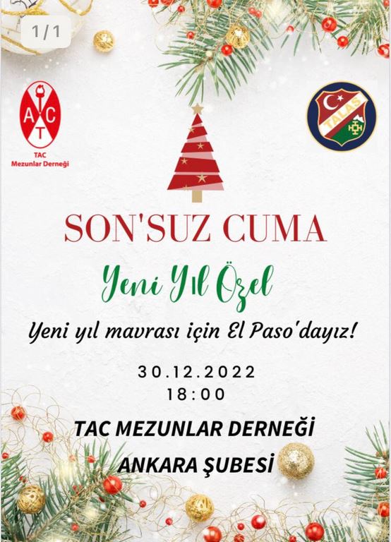 Ankara Yılın Son Cuma Buluşmasına Bekliyoruz!