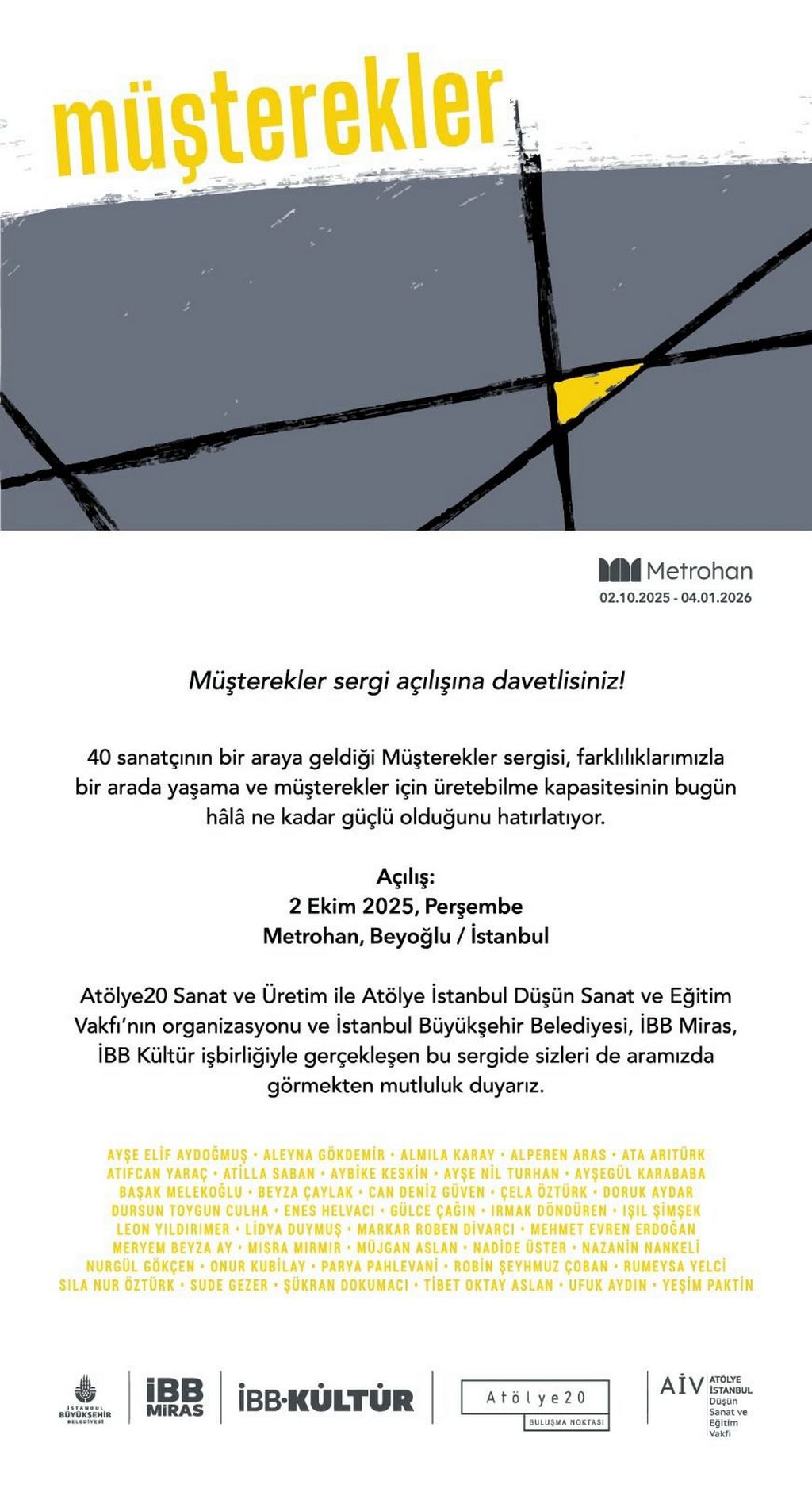 TAC'96 Deniz Coşkun’dan sergi daveti