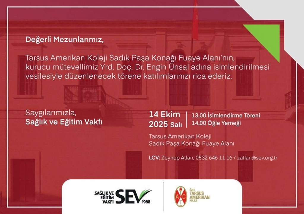 TAC'55 Engin Ünsal İsimlendirme Törenine Davet